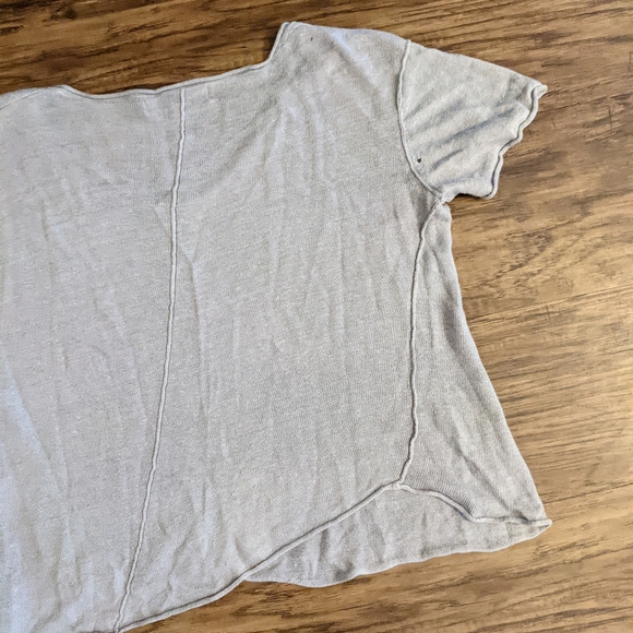 Anthropologie John & Jenn Gray Linen Crop Top - Picture 9 of 15